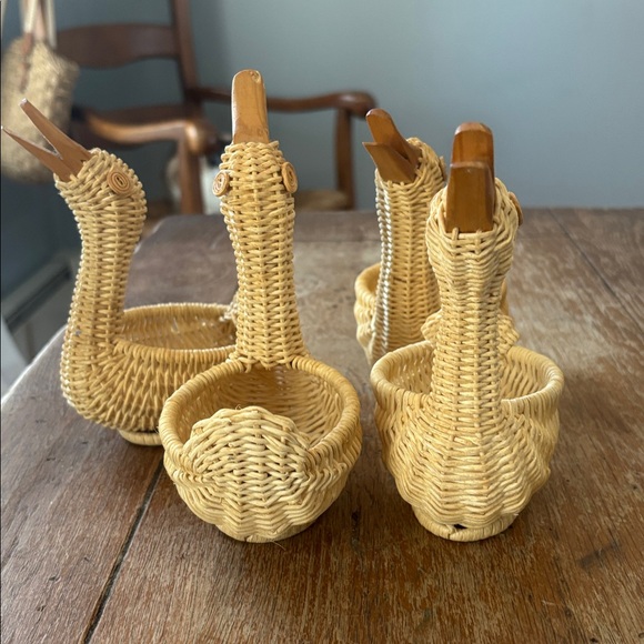 Woven Duck Basket Set - Natural Brown - Picture 2 of 12